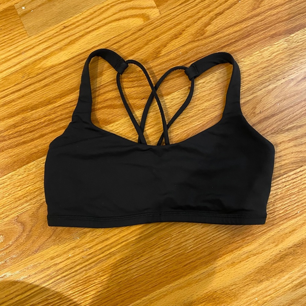 Black Free To Be Lululemon Sports Bra